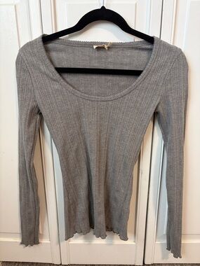 Faherty Paradise Pointelle Scoop-Neck top